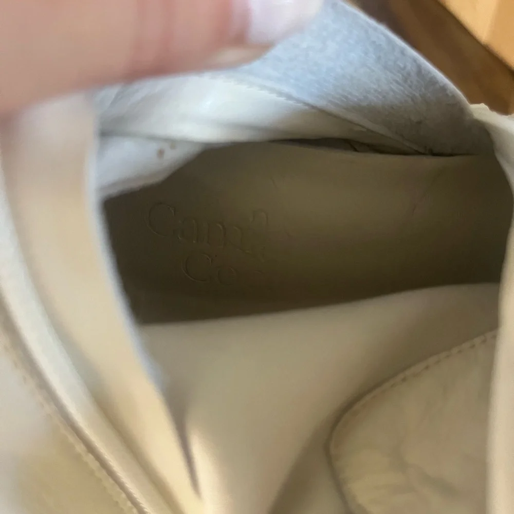 Camila Coelho Cara boots in ivory - white pointed toe stiletto leather boots - Picture 6 of 7